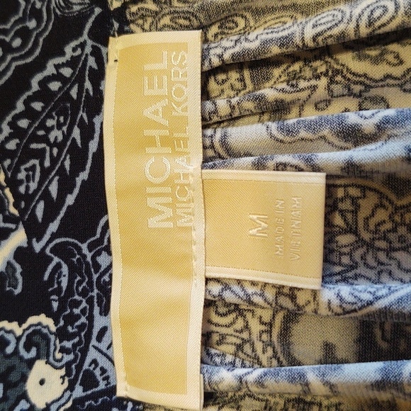 Michael Kors Women's Blue and White Smock Dress - Picture 4 of 7